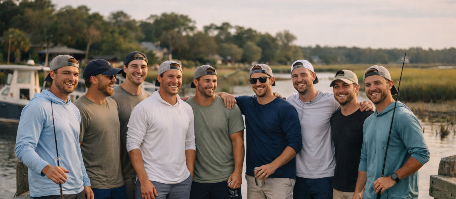 Bachelor party fishing charter in Charleston